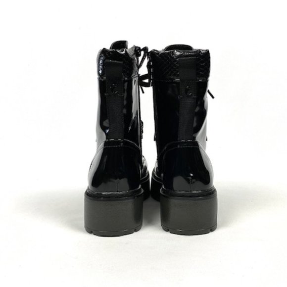 New Circus By Sam Edelman Sanders Black Lace-Up Platform Boot - Picture 5 of 9